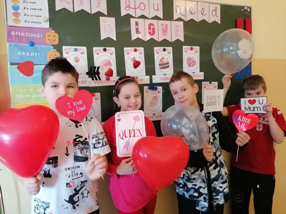 St. Valentine's Day!- Walentynki na języku angielskim w klasach 0-3