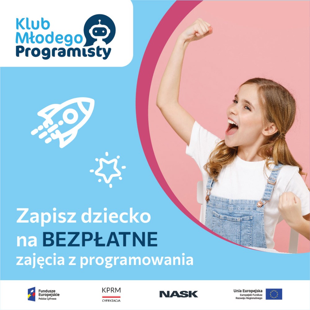 Bezpłatne zajęcia dla dzieci w ramach Klubu Młodego Programisty w Grajewie