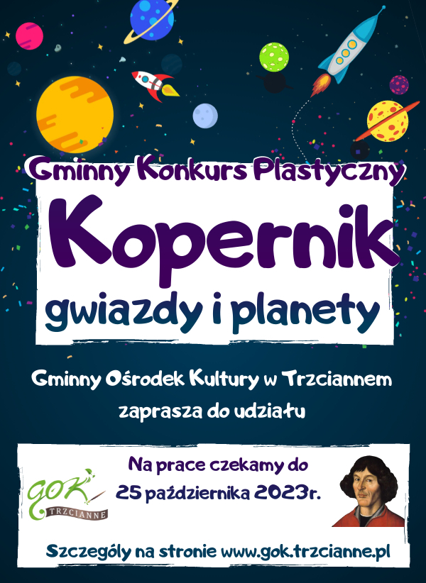 „Kopernik, gwiazdy i planety” - konkurs plastyczny
